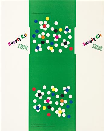 PAUL RAND (1914-1996).  [IBM POSTERS & EPHEMERA]. Group of 9 items. Sizes vary.